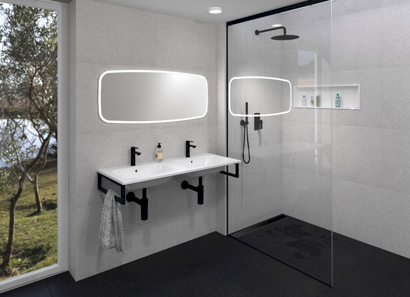 TONG zrcadlo s LED osvětlením 120x50cm TN5012