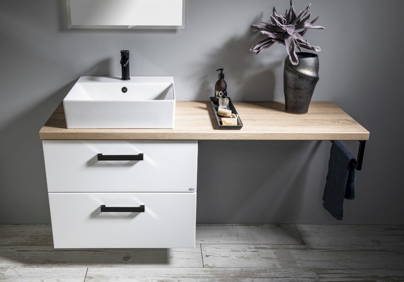 VEGA umyvadlová skříňka 51,5x60x43,6cm, 2x zásuvka, bílá VG052