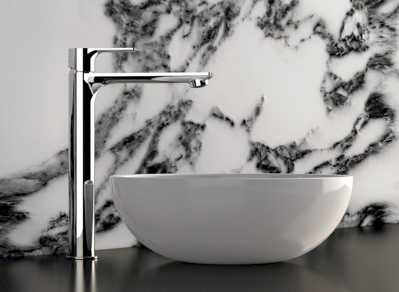 PAX stojánková umyvadlová baterie vysoká, prodloužená hubice, bílá mat XA07/14