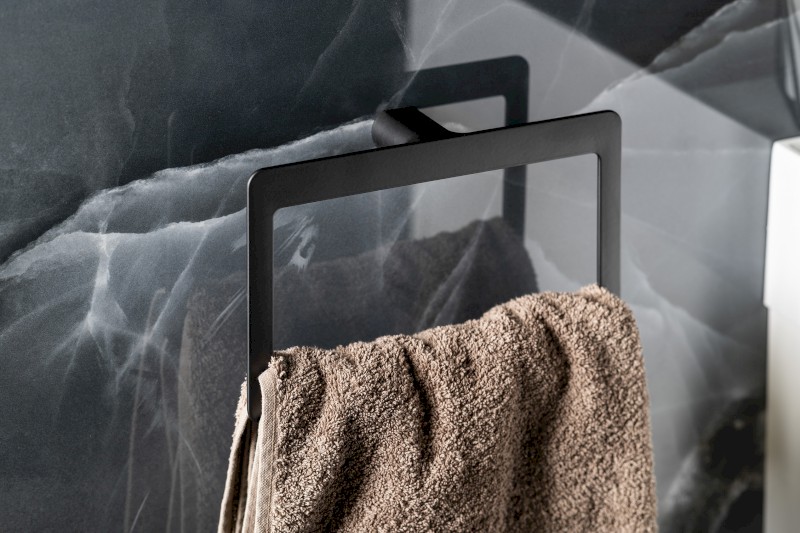 PIRENEI držák ručníků, černá mat PI7014