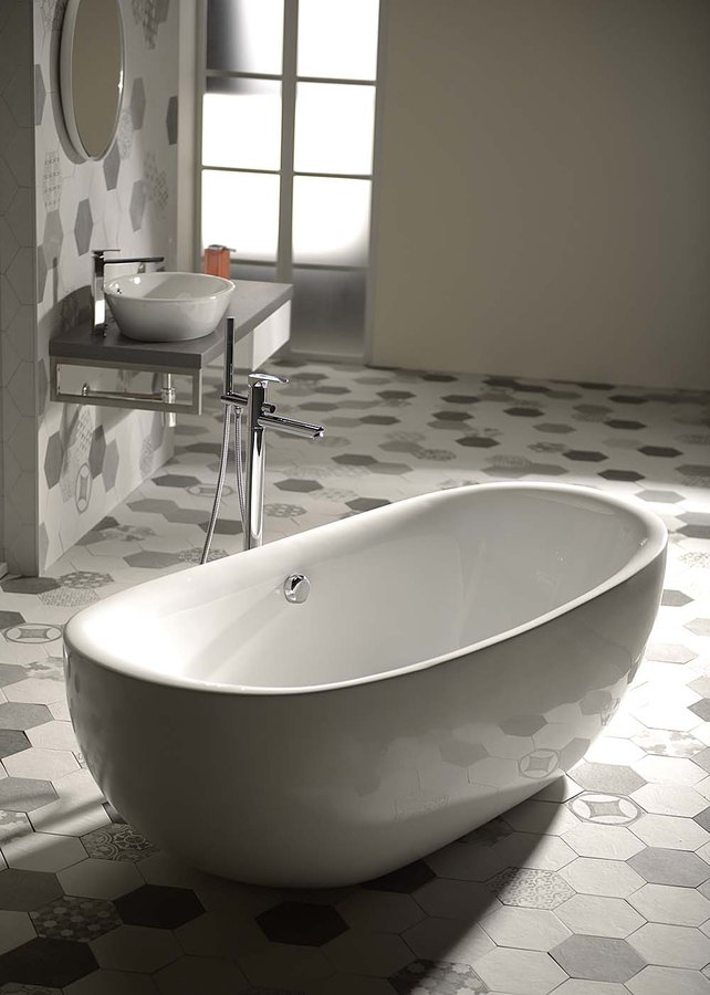 ZASU volně stojící vana 180x81x58cm, bílá 69611