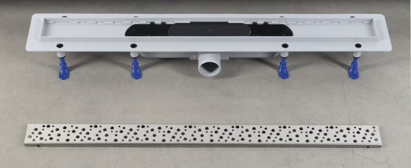 MARMI podlahový žlab s nerezovým roštem, L-910, DN50 1702-90