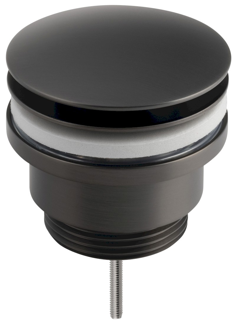 Umyvadlová výpust 5/4“, click-clack, velká zátka, 10-55mm, gun metal CV1002GM