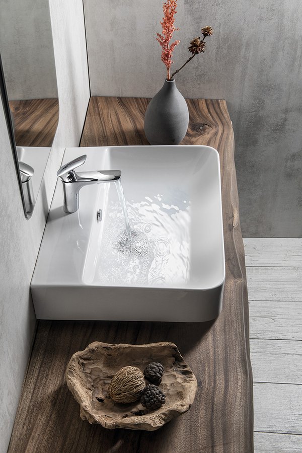 SOTT AQUA keramické umyvadlo závěsné/na desku, 61x50cm, bílá 10SQ51061