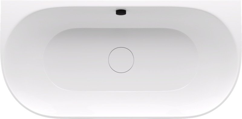 PAGODA nástěnná vana litý mramor 170x85x58cm, bílá/šedá mat 72976.32