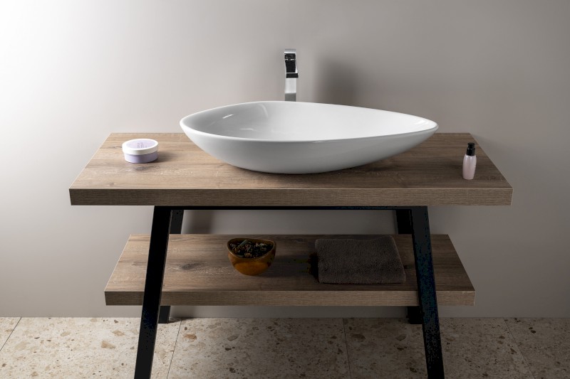 OVALI keramické umyvadlo 74x38,5cm, bílá TU0713