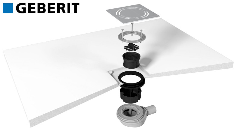 FLEXIA vaničkový sifon, průměr 90mm, DN40, kruhová krytka bílá 17771