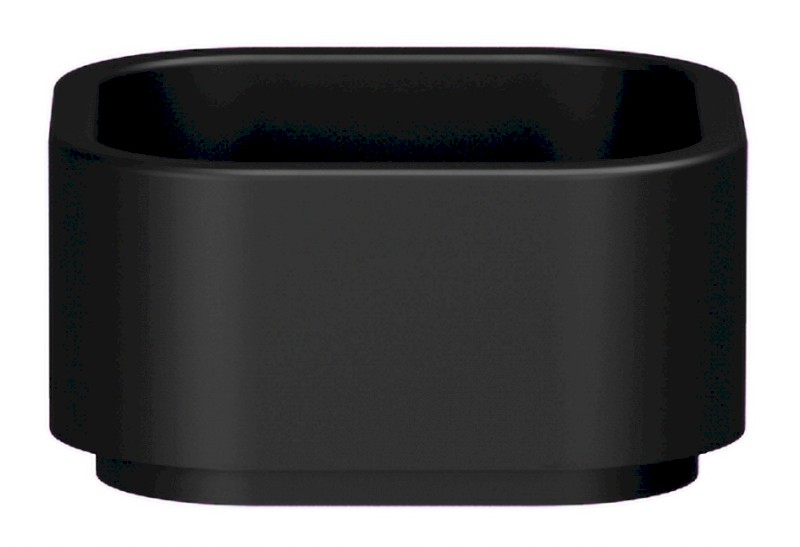 HAKO keramické umyvadlo na desku 30x30cm, černá mat 554331