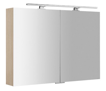 MIRRÓ galerka s LED osvětlením, 100x70x16cm, jilm bardini MC100-0013