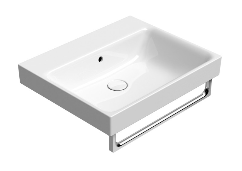 NUBES keramické umyvadlo 60x50cm, bez otvoru, bílá ExtraGlaze 9631011