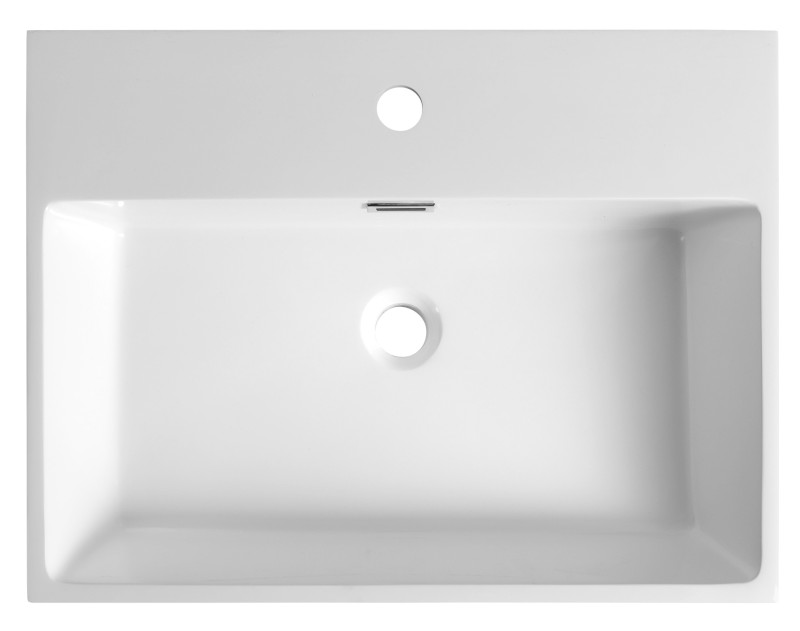 AQUATIC umyvadlo, litý mramor, 60x46cm, bílá AT060