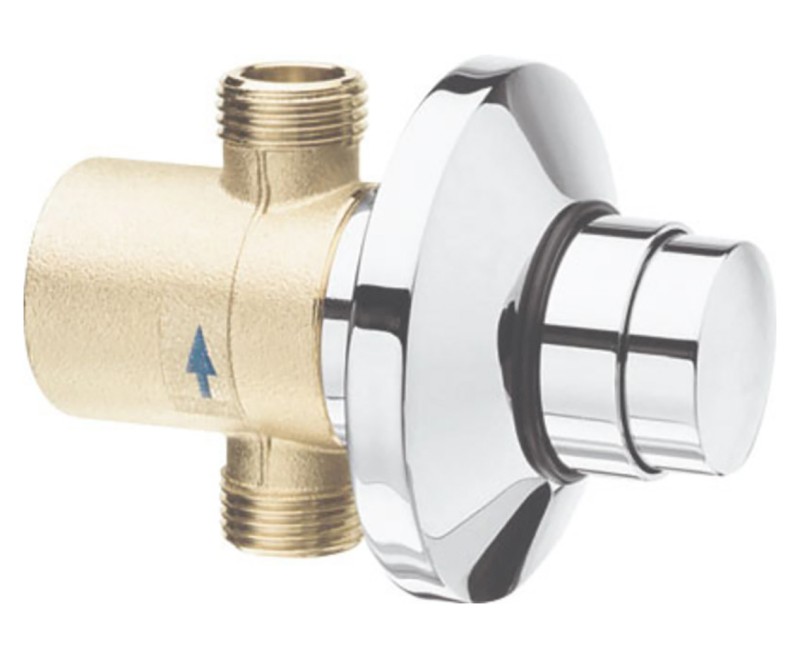 QUIK samouzavírací podomítkový ventil pro urinál, chrom QK11051