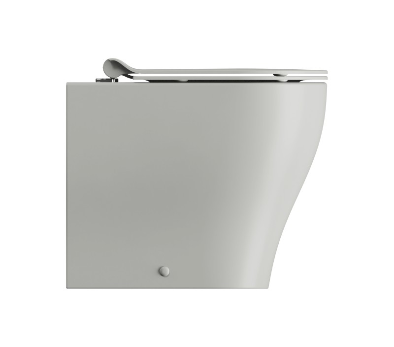 TONO WC mísa stojící, Geniusflush, 36x53cm, spodní/zadní odpad, cenere dual-mat 641017