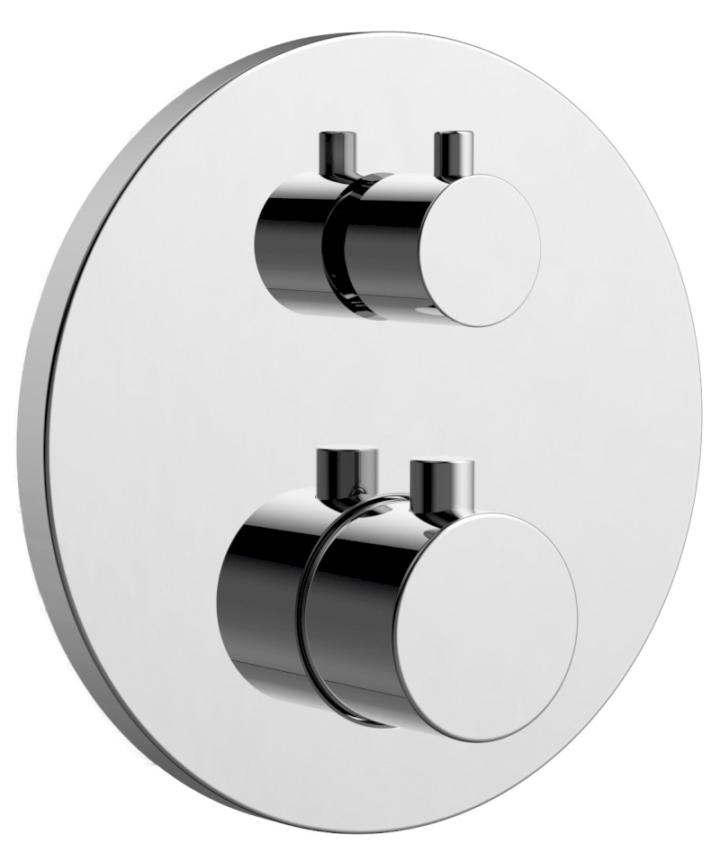 Podomítková sprchová termostatická baterie, box, 2 výstupy, chrom RH396