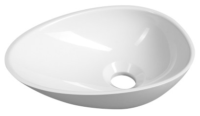 KEA umývátko na desku, litý mramor, 32x22cm, bílá KE320