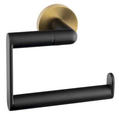 LARISSA držák toaletního papíru, černá/zlato mat WS017BG