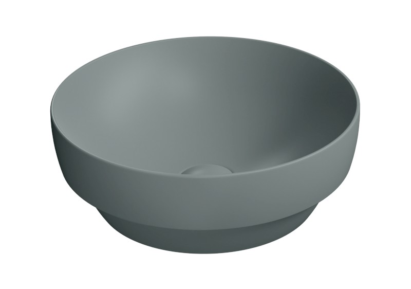 PURA keramické umyvadlo na desku, průměr 40cm, agave mat 884604