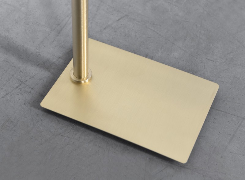 TRILLY stojan s držákem ručníků, hranatý, zlato mat TR3188