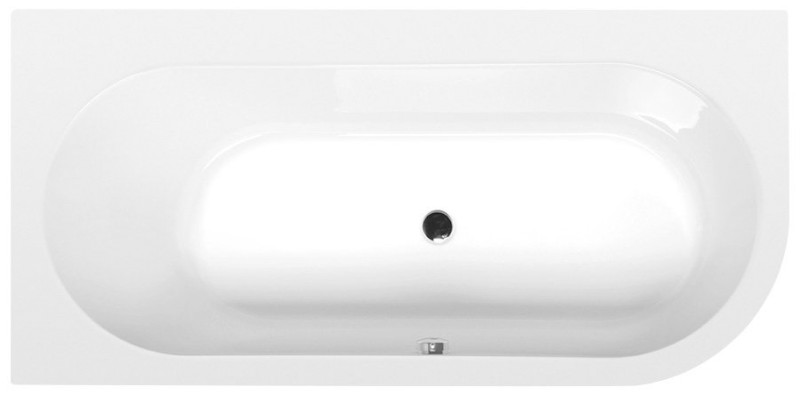 ASTRA L SLIM asymetrická vana 165x80x48cm, bílá 33611S