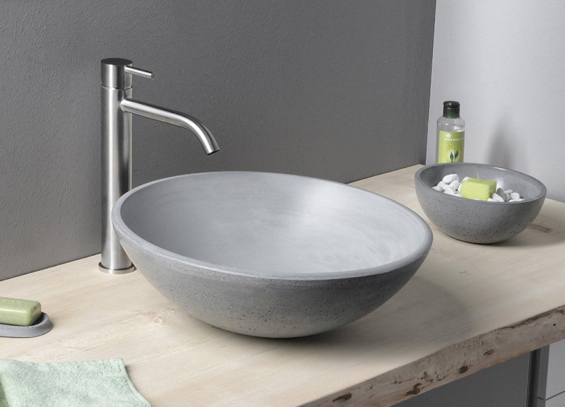 MINIMAL stojánková umyvadlová baterie vysoká, nerez mat MI202