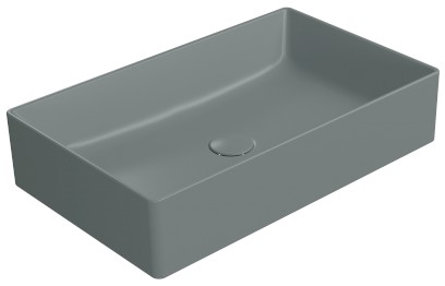 KUBE X keramické umyvadlo na desku, 60x37cm, agave mat 945304