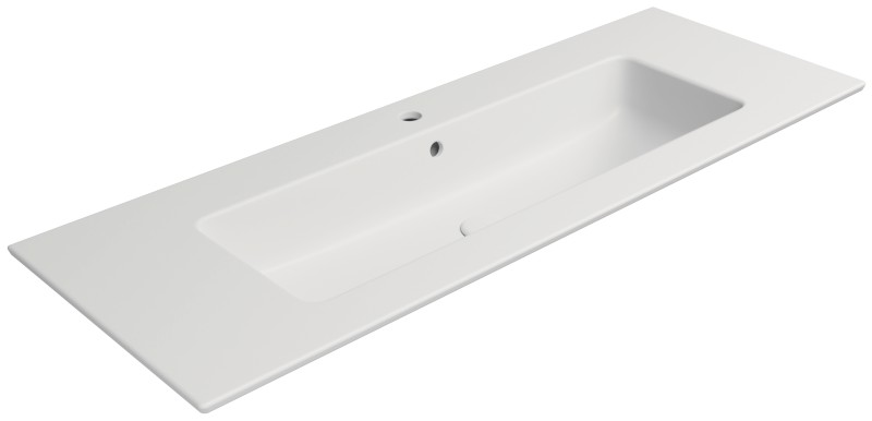 PURA keramické umyvadlo Slim 122x46cm, bílá mat 8887109
