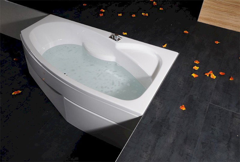 MAMBA R asymetrická vana 160x95x44cm, bílá 28111