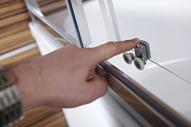 CARMEN čtvercová sprchová zástěna 900x900x1650mm, čiré sklo MD5116