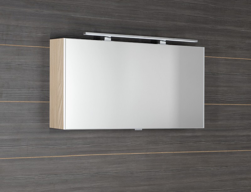 CLOE galerka s LED osvětlením 100x50x18cm, jilm bardini CE100-0013