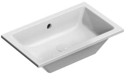 KUBE X keramické umyvadlo pod desku 60x37cm, bílá ExtraGlaze 895311