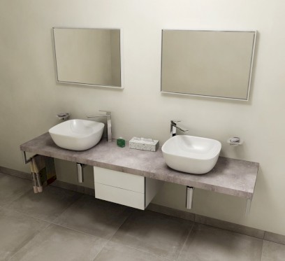 AVICE deska pod umyvadlo 240x50cm, tl.5cm, cement AV247