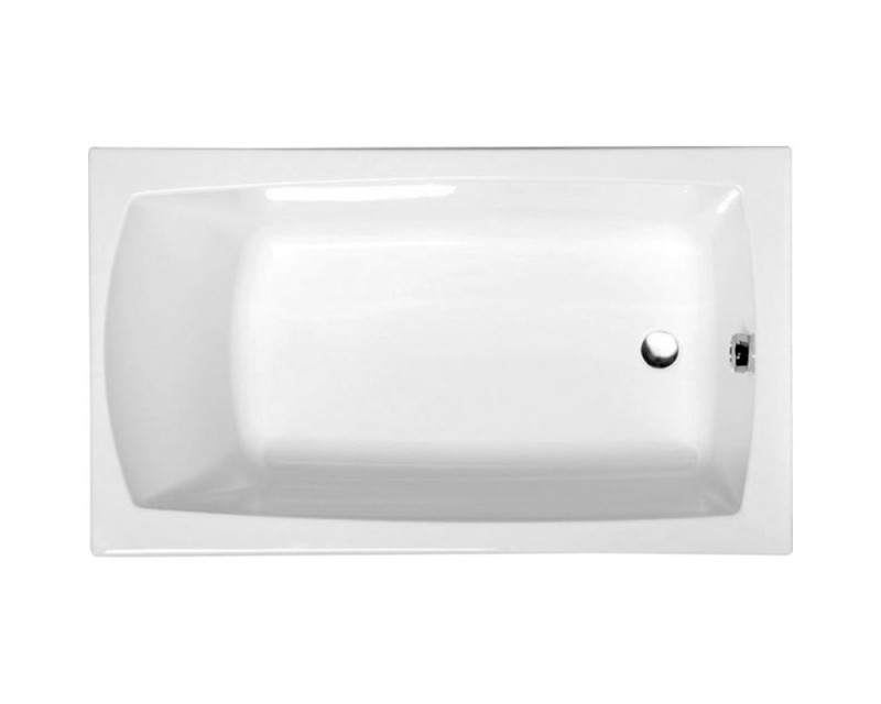 LILY SLIM obdélníková vana 120x70x39cm, bílá 25111S