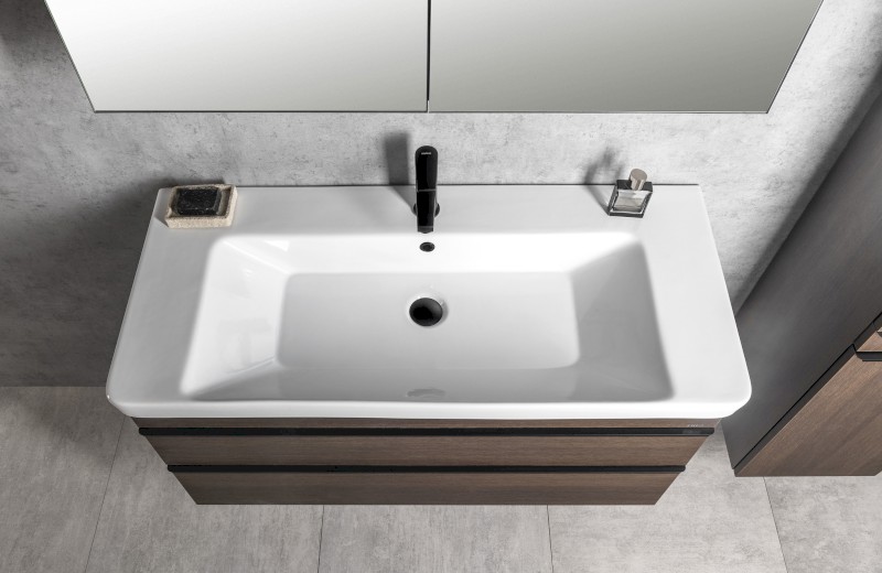 SITIA umyvadlová skříňka 101,4x50x44,2cm, 2xzásuvka, borovice rustik SI105-1616