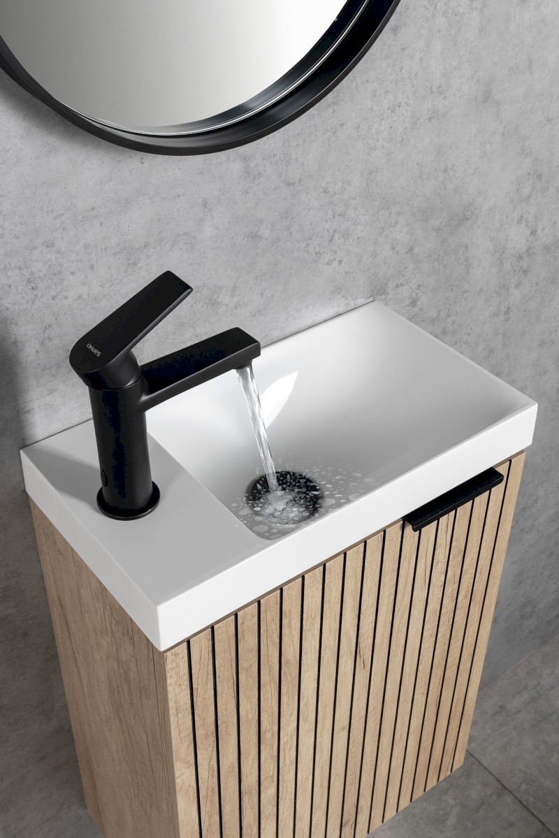 KAI stojánková umyvadlová baterie, černá mat KA02/15