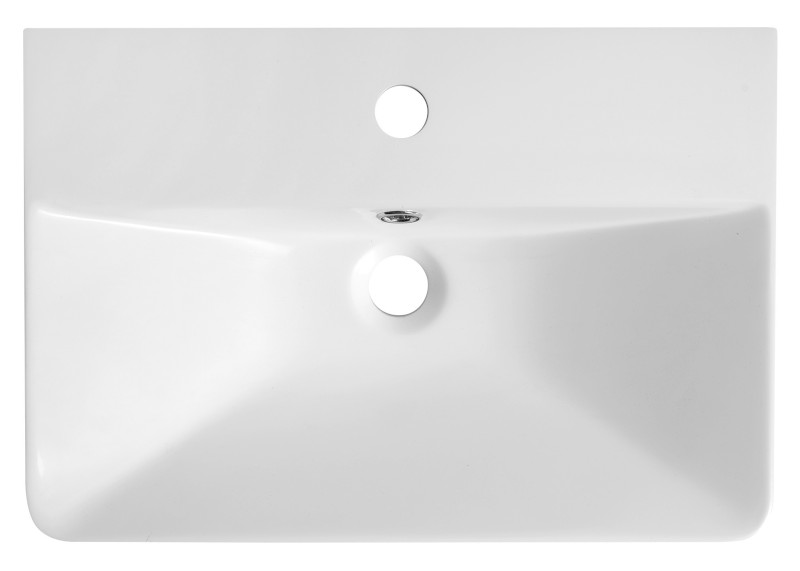 SEN umyvadlo nábytkové, litý mramor, 51x35cm, bílá SN510