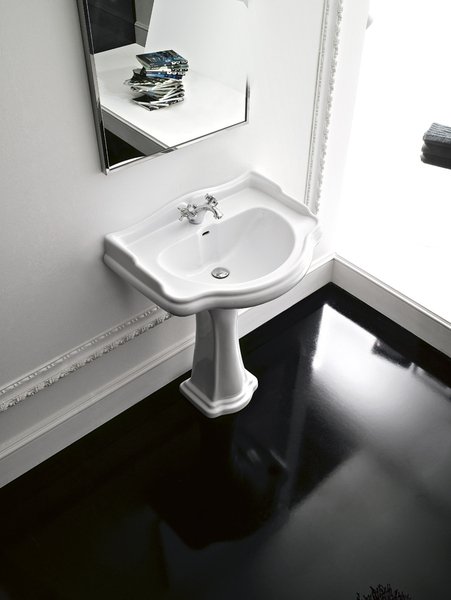 RETRO keramické umyvadlo 56x46,5cm, bílá 104501