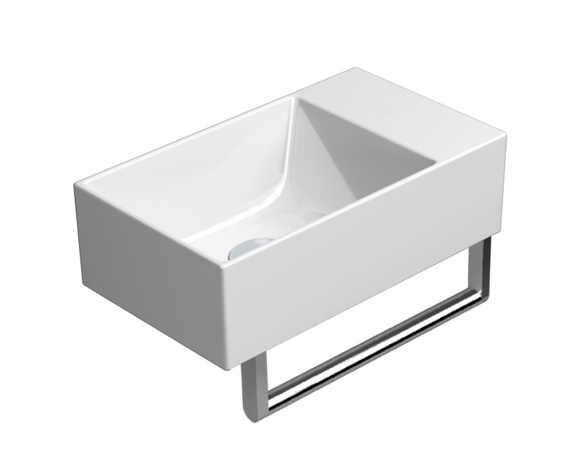 KUBE X držák ručníků 40cm, pro umyvadlo 9484, chrom PAKUBEX40