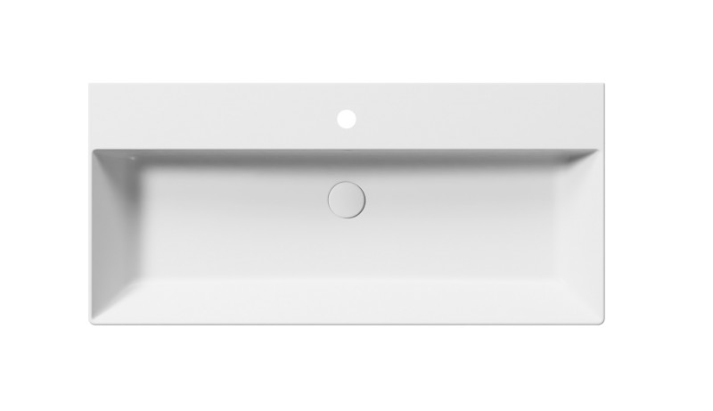 KUBE X keramické umyvadlo 100x47cm, bílá mat 9423109