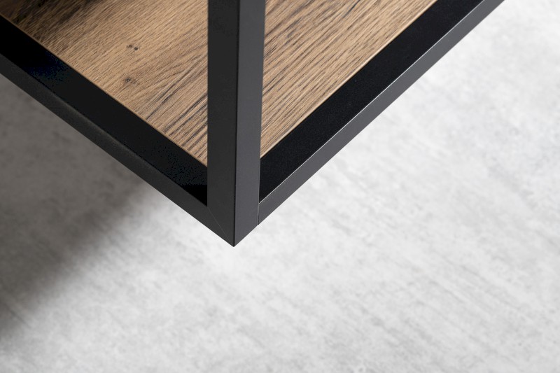 SKARA umyvadlová skříňka 100x50x45cm, černá mat/dub collingwood CG009-1919