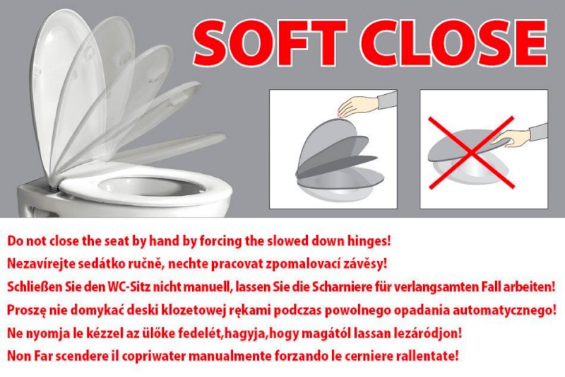 WC sedátko, SLIM, Soft Close, bílá MS76SN11