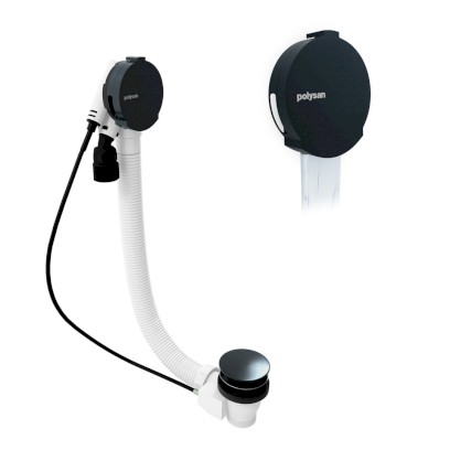 Vanová souprava s napouštěním, bovden, délka 800mm, zátka 72mm, gun metal 71853.60