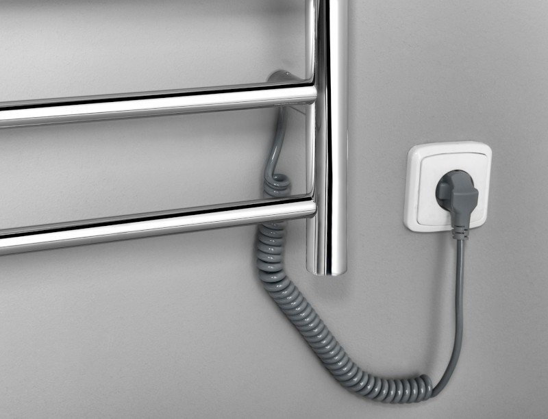 REDONDO elektrický sušák ručníků, kulatý, 600x1500 mm, 130 W, nerez lesk ER250V