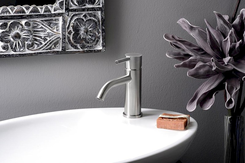 MINIMAL stojánková umyvadlová baterie, nerez mat MI002