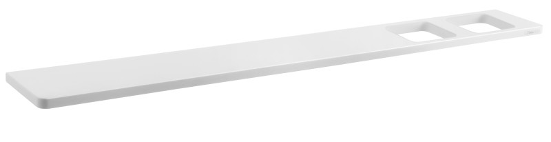 ABELINE polička rockstone 800mm, 2x otvor, bílá mat AB802-0101