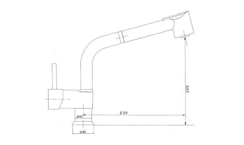 RHAPSODY stojánková dřezová baterie s výsuvnou sprškou, chrom 5550