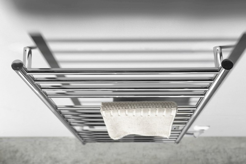 REDONDO elektrický sušák ručníků, kulatý, 600x1500 mm, 130 W, nerez lesk ER250V