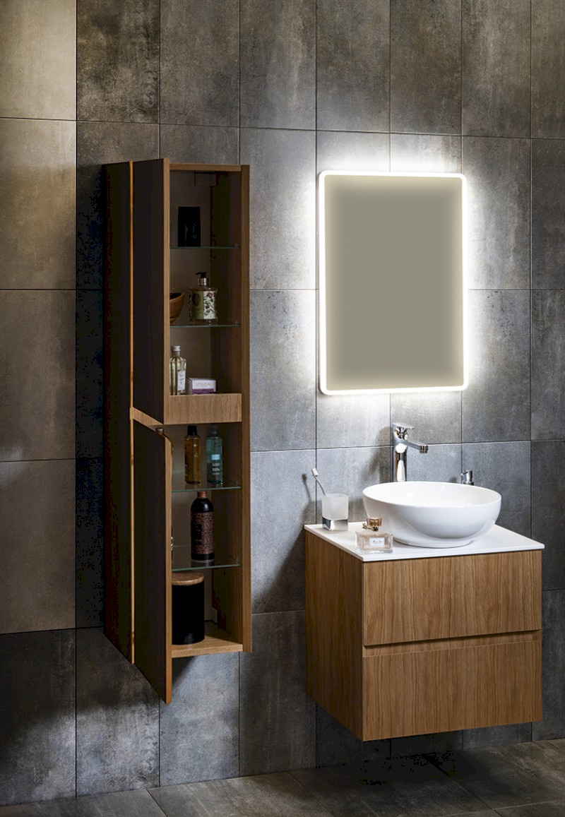 FILENA vysoká skříňka 35x140x30cm, dub FID3540D