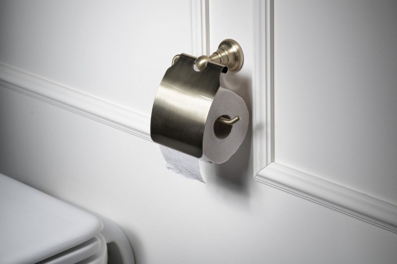 DIAMOND držák toaletního papíru s krytem, bronz 1318-17