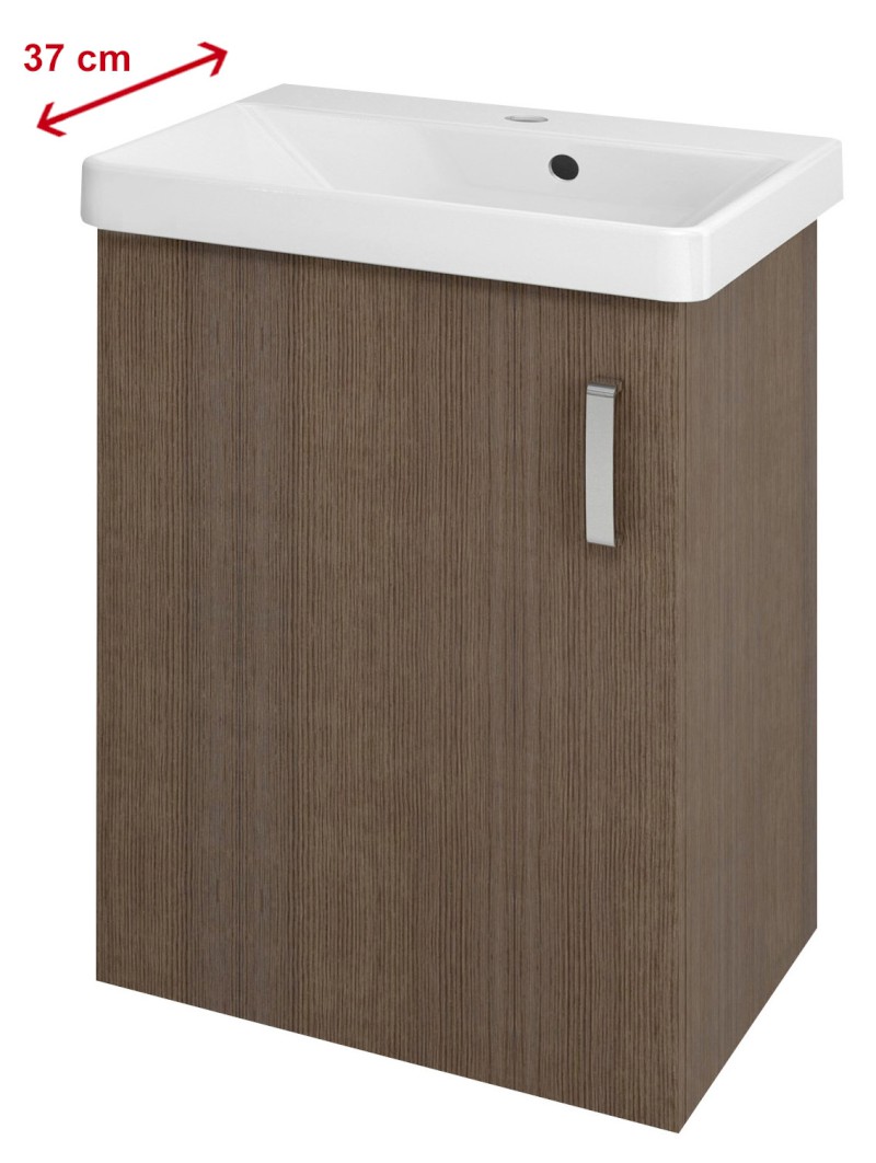 THEIA umyvadlová skříňka 50,9x70x35cm, 1x dvířka, levá, borovice rustik TH057-1616