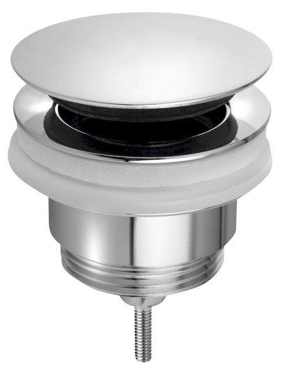 Umyvadlová výpust 5/4“, click-clack, velká zátka, 10-45mm, chrom 7532.310.5
